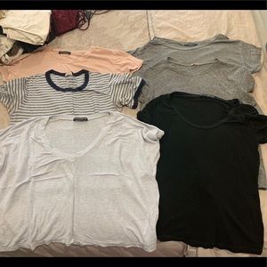 Bundle of 6 brandy tees